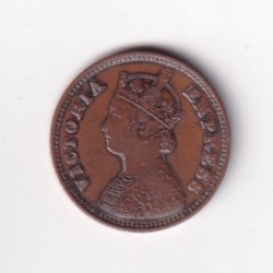 1900 British- India 1/2 Pice (Victoria) Calcutta Mint Rare Coin#C-248