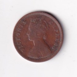 1889 British- India 1/2 Pice (Victoria) Calcutta Mint Rare Coin#C-250