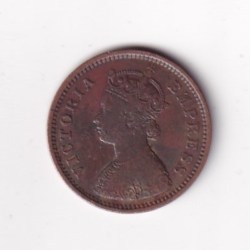 1895 British- India 1/2 Pice (Victoria) Calcutta Mint Rare Coin#C-251
