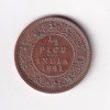 1891 British- India 1/2 Pice (Victoria) Calcutta Mint Rare Coin#C-252 - Image 2