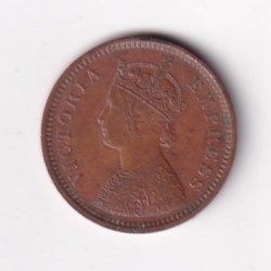 1891 British- India 1/2 Pice (Victoria) Calcutta Mint Rare Coin#C-252