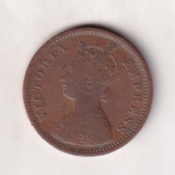 1893 British- India 1/2 Pice (Victoria) Calcutta Mint Rare Coin#C-265