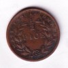 British-India 1/2 Pice 1853 Victoria Rare Coin #C-270 - Image 2