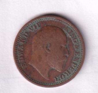 British-India ½ Pice 1906 (Edward VII) Rare Coin #C-273
