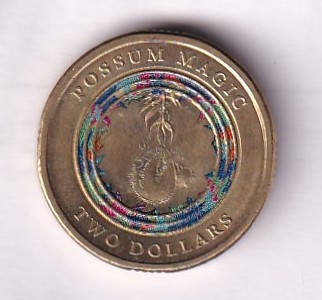 Australia 2 Dollars 2017 (Possum Magic - Invisible Hush) Rare Commemorative Coloured Coin #C-278