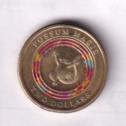 Australia 2 Dollars 2017 (Possum Magic - Happy Hush) Rare Commemorative Coloured Coin #C-279