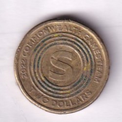 Australia 2 Dollars 2022 (XXII Commonwealth Games) Rare Commemorative Coloured Coin #C-280