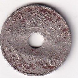 Alternative view of East Africa 10 Cents -1907 (Edward VII) Rare Coin#C-315