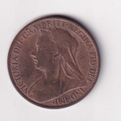 Alternative view of United Kingdom 1 Penny 1898 - Victoria lowest price Rare Coin #C-306