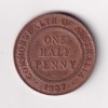 United Kingdom ½ Penny 1927 - George V lowest price Rare Coin #C-307