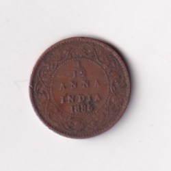 India - British 1⁄12 Anna 1885 - Victoria lowest price Rare Coin #C-322