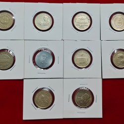 5 RUPEE 10 DIFFERENT COMMERATIVE COIN