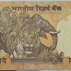 Alternative view of Telescoping 786 Holy Ending 10 Rs Urjit Patel UNC Note 2017