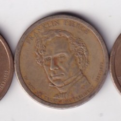 United States 1 Dollar 2010 Franklin Pierce Commemorative issue Rare Coin { Buyer will receive randomly 1 coin} #C-355