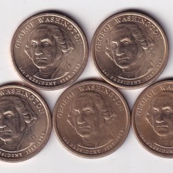 United States 1 Dollar 2007 George Washington Commemorative issue Rare Coin { Buyer will receive randomly 1 coin} #C-356