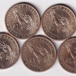 Alternative view of United States 1 Dollar 2007 George Washington Commemorative issue Rare Coin { Buyer will receive randomly 1 coin} #C-356