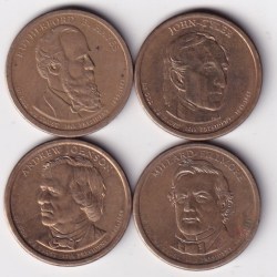 All Different Commemorative Rare Coin United States 1 Dollar Rare (4 Coin Set) #C-362