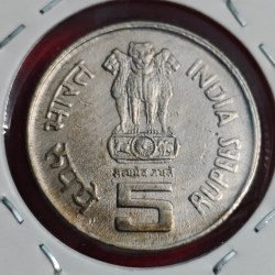 Alternative view of 5 RUPEE LALBAHADUR SHASTRI BIRTH CENTENARY1904-2004
