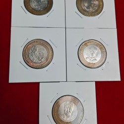 5 RUPEE 5 DIFFERENT COMMERATIVE COIN SET