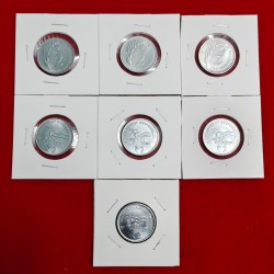 2 RUPEE 7 COIN SET 2019 TO 2025 MISSING 2021 AKAM COIN