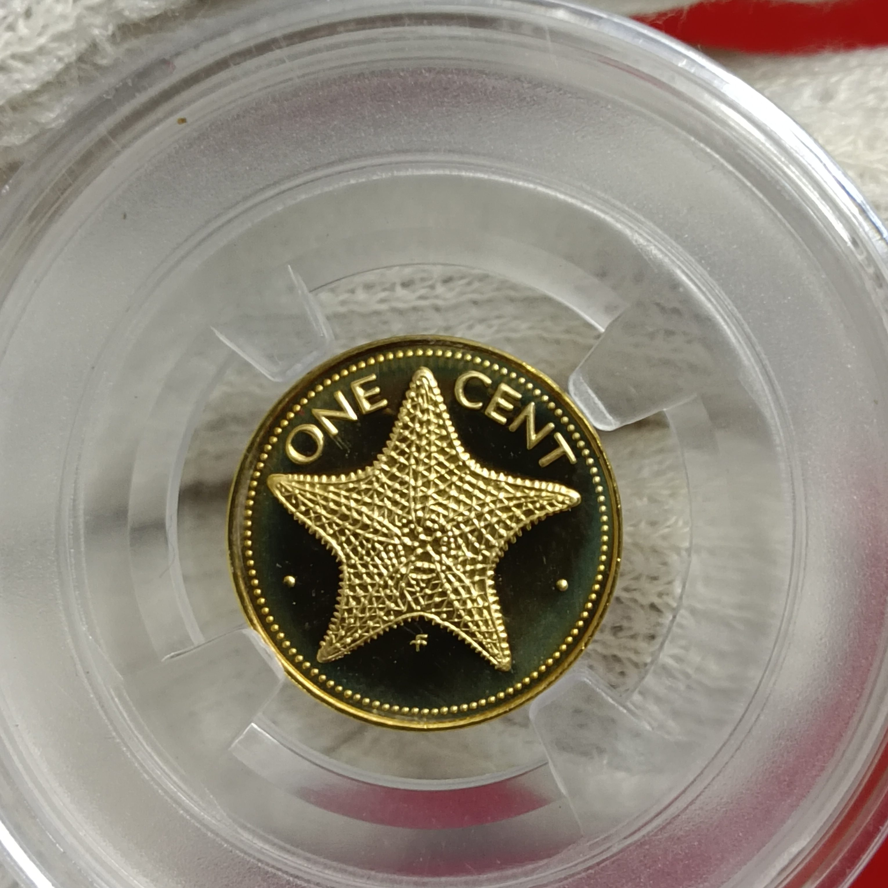 Rare One Cent Commanwealth of the Bahamas Year 1974 Proof Coin