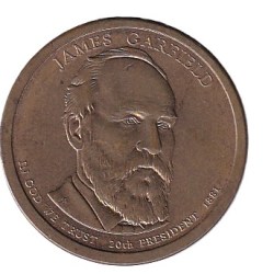 United States 1 Dollar James Garfield 2011 Rare Commemorative Coin#C-379