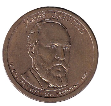 United States 1 Dollar James Garfield 2011 Rare Commemorative Coin#C-379