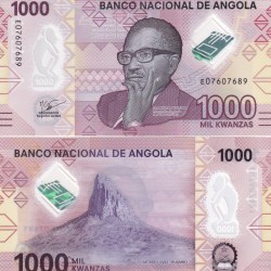 Angola 1000 kwanzas Unc Polymer Note