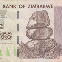 Zimbabwe 5 Dollars Rare Note (With Ending 786 Fancy Number)