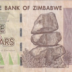 Zimbabwe 5 Dollars Rare Note (With Ending 786 Fancy Number)