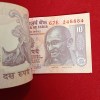 Ten Rs Old Rare Gandhi Bundle Governor d.subarao Unc Condition 2009 Year Reserve Bank of India 248801 - Image 4
