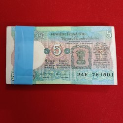Five Rs Rare Tractor Full Serial Bundle Governor S.Venketraman Gem Unc Condition Reserve Bank of India 761501