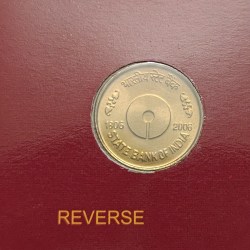 5 Rs State Bank Of India Copper Nickel Coin Unc Rare