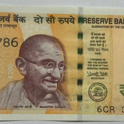 200 Rs Ending 786 Governor Urjit Patel Note RARE