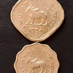 Alternative view of REPUBLIC INDIA BULL COIN set 2 AANA , 1 AANA EXCELLENT CONDITION as image Same and similar set available