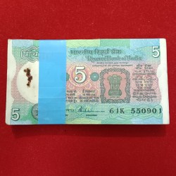 Five Rs Rare Tractor Full Serial Bundle Governor S.Venketraman Unc Condition Reserve Bank of India 550901