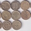 13 DIFFERENT ENGLAND ONE POUND RARE (13 COIN SET) #J-1