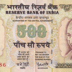 786786 Fancy Number 500 Rupees Unc Governor Y.B. Reddy High Graded Rare Note