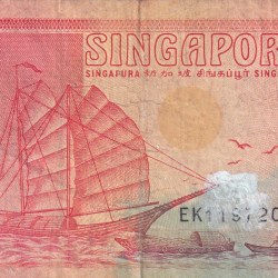 Singapore 2 Dollar Rare Note #B2