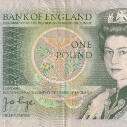 United Kingdom 1 Pound Rare Note #B2