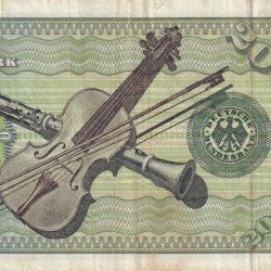 Alternative view of Germany, 20 Deutsche Mark Rare Note #B2