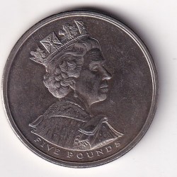 Alternative view of United Kingdom 5 Pounds 2002 (Elizabeth II Golden Jubilee) UNC Commemorative Coin