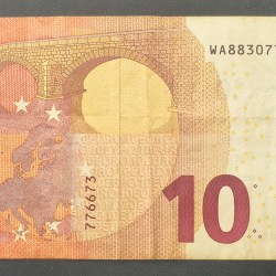 Eurozone 10 Euros Europa Series Rare Note #B2