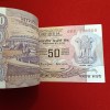 Extremely Rare 50 Rupees Old Parliament Issue Full Bundle Governor Bimal Jalan Gem Unc Condition Reserve Bank of India 306601 - Image 6