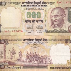 500 Rupees Governor Bimal Jalan (Plain Insert Without Year) Top Condition Rare Note