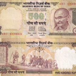 500 Rupees Governor Bimal Jalan (B Insert Without Year) Top Condition Rare Note