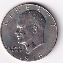 United States 1 Dollar 1978 "Eisenhower Dollar" Rare Coin #J-5