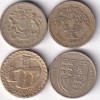 4 DIFFERENT COMMEMORATIVE UNITED KINGDOM ONE POUND RARE ( 4 COIN SET) #J-6