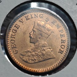 Alternative view of 1/12 ANNA 1917 CALCUTTA MINT COIN UNC CONDITION GEORGE V KING EMPEROR