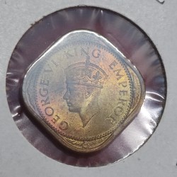 1/2 ANNA GEORGE VI 1942 BRILLIANT UNC (BU) CONDITION
